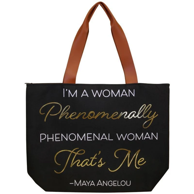 MAYA ANGELOU PHENOMENAL CANVAS BAG