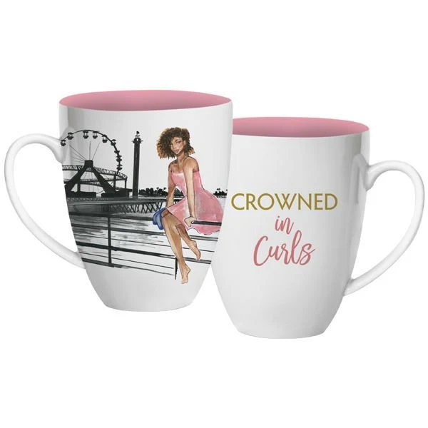 CROWNED IN CURLS MUG - Image 3