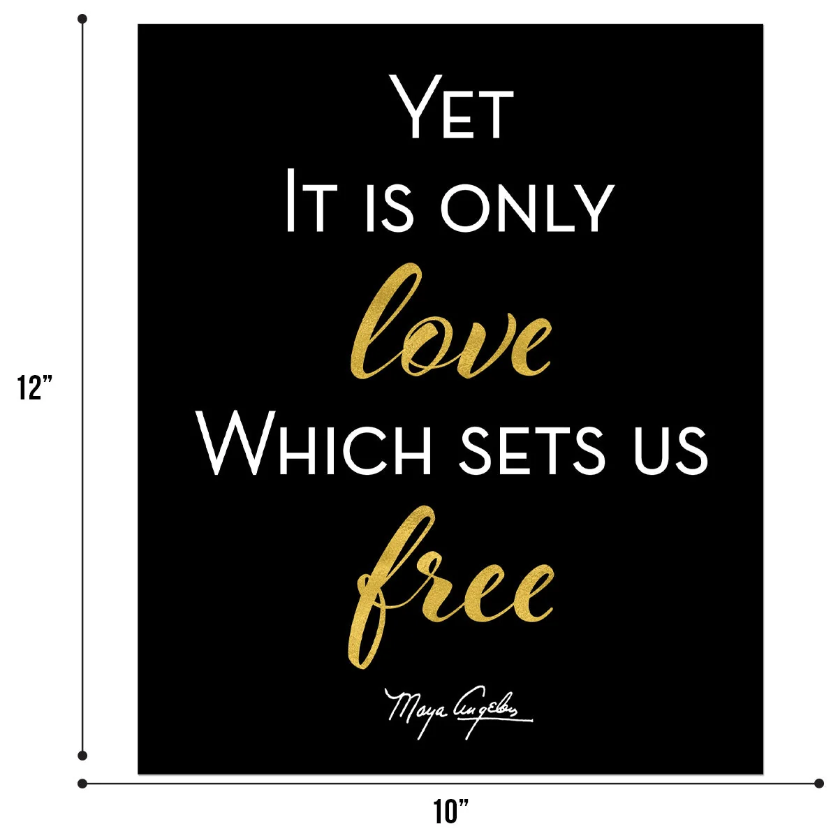 LOVE SETS US FREE WALL PLAQUE - Image 3