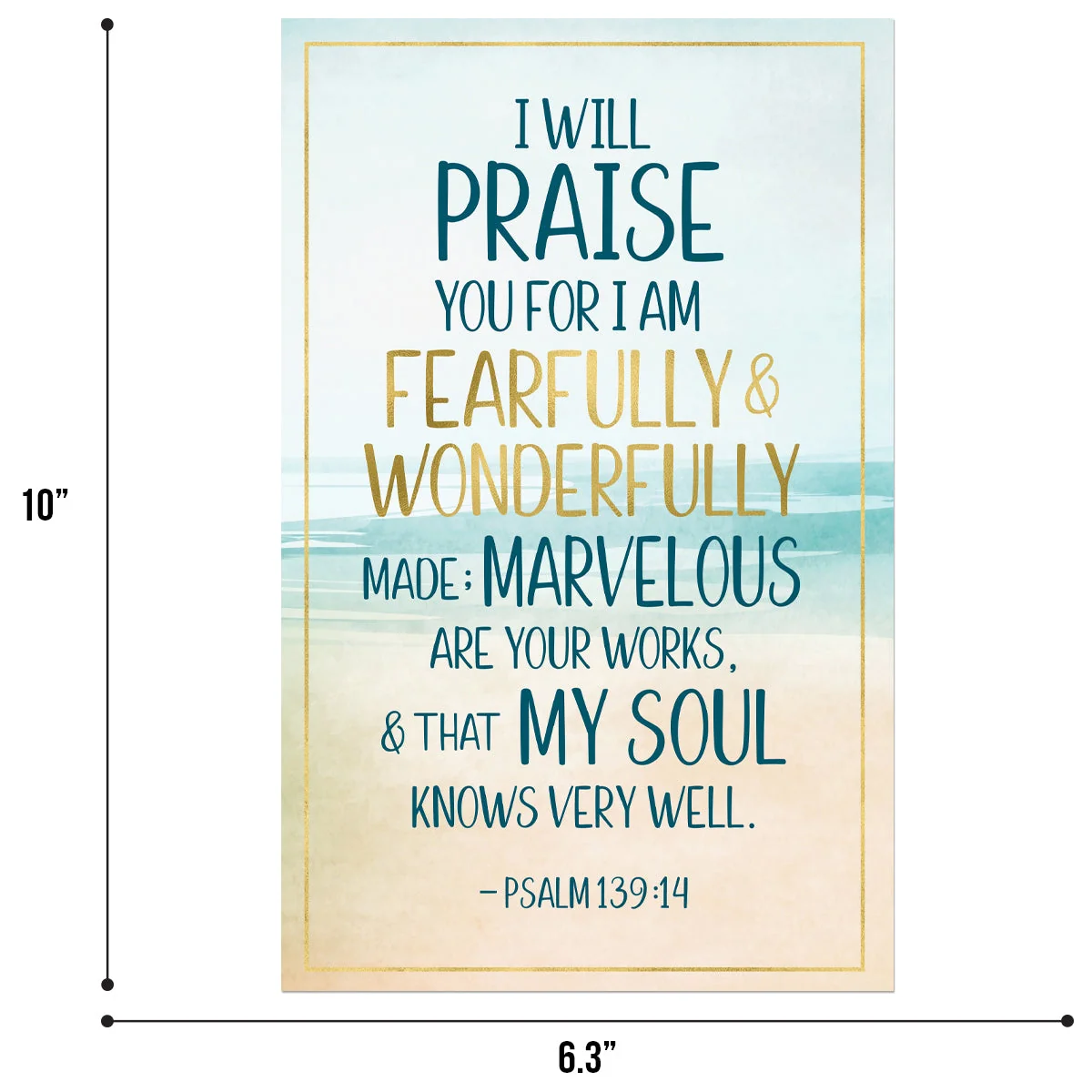 WONDERFULLY MADE WALL PLAQUE - Image 3