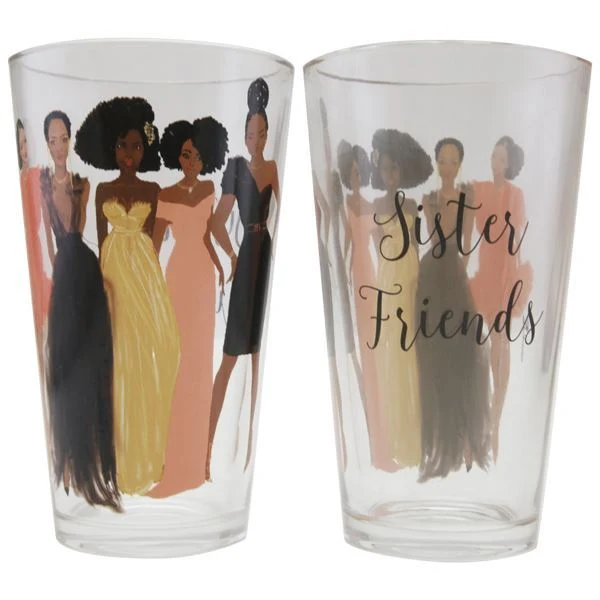 DRINKING GLASS SET 4 - SISTER FRIENDS - Image 3