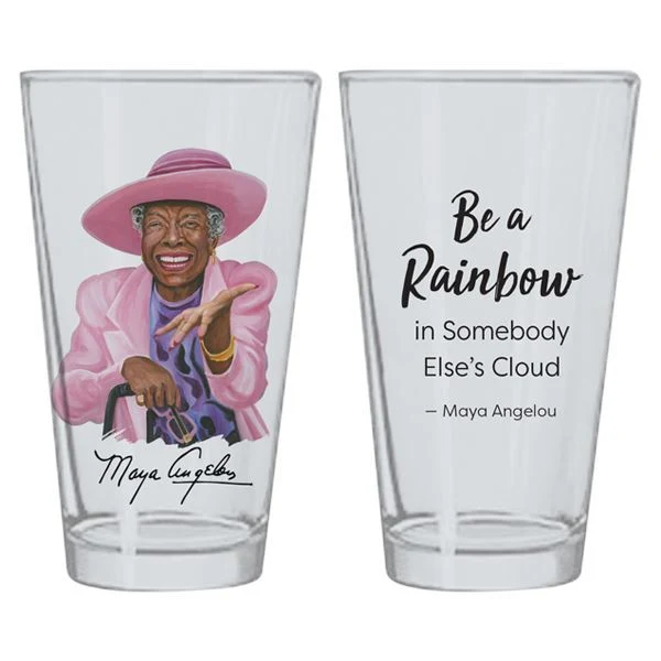 DRINKING GLASS SET 5 - MAYA ANGELOU - Image 3