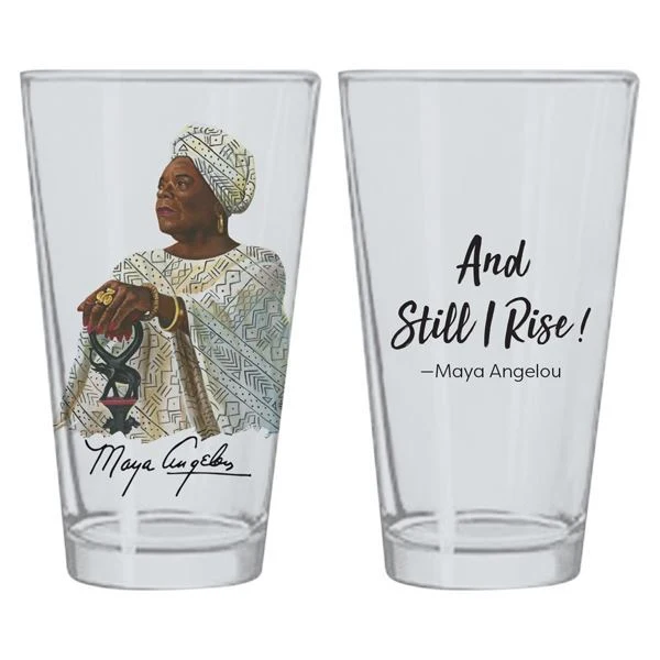DRINKING GLASS SET 5 - MAYA ANGELOU - Image 5