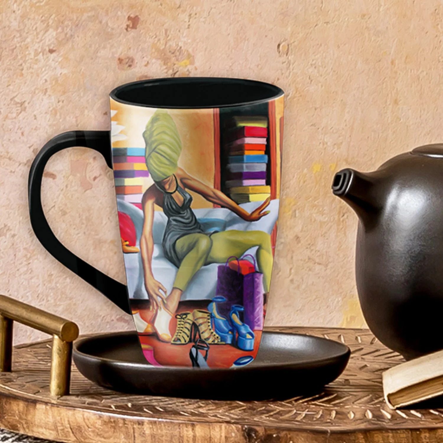 Dion Jay Shoe Addict Latte Mug - Image 4