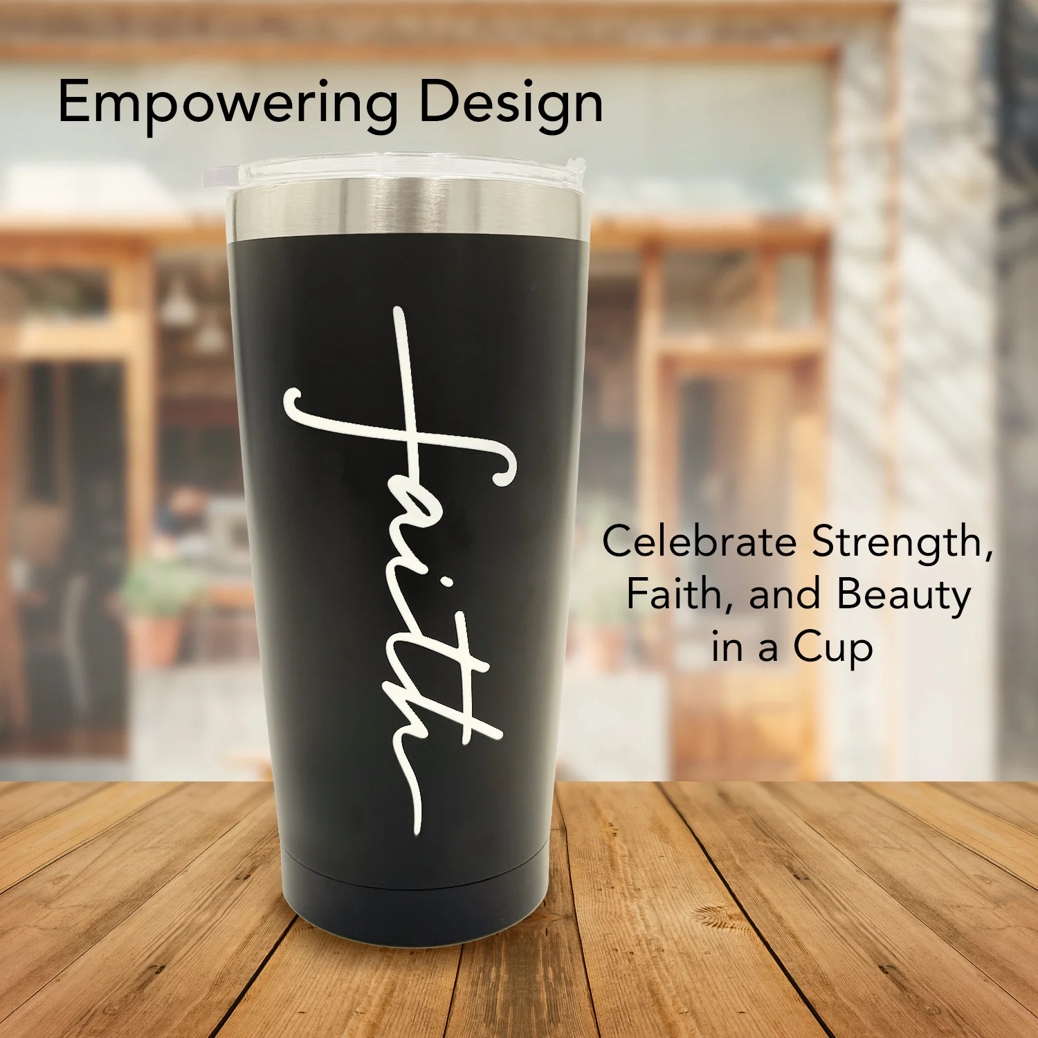 Faith Small Tumbler (Black) - Image 2