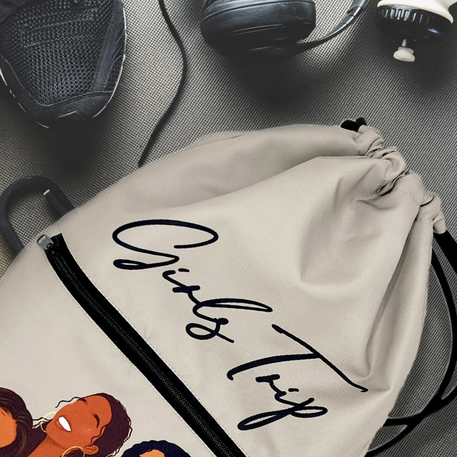 Girls Trip Drawstring Bagpack - Image 3