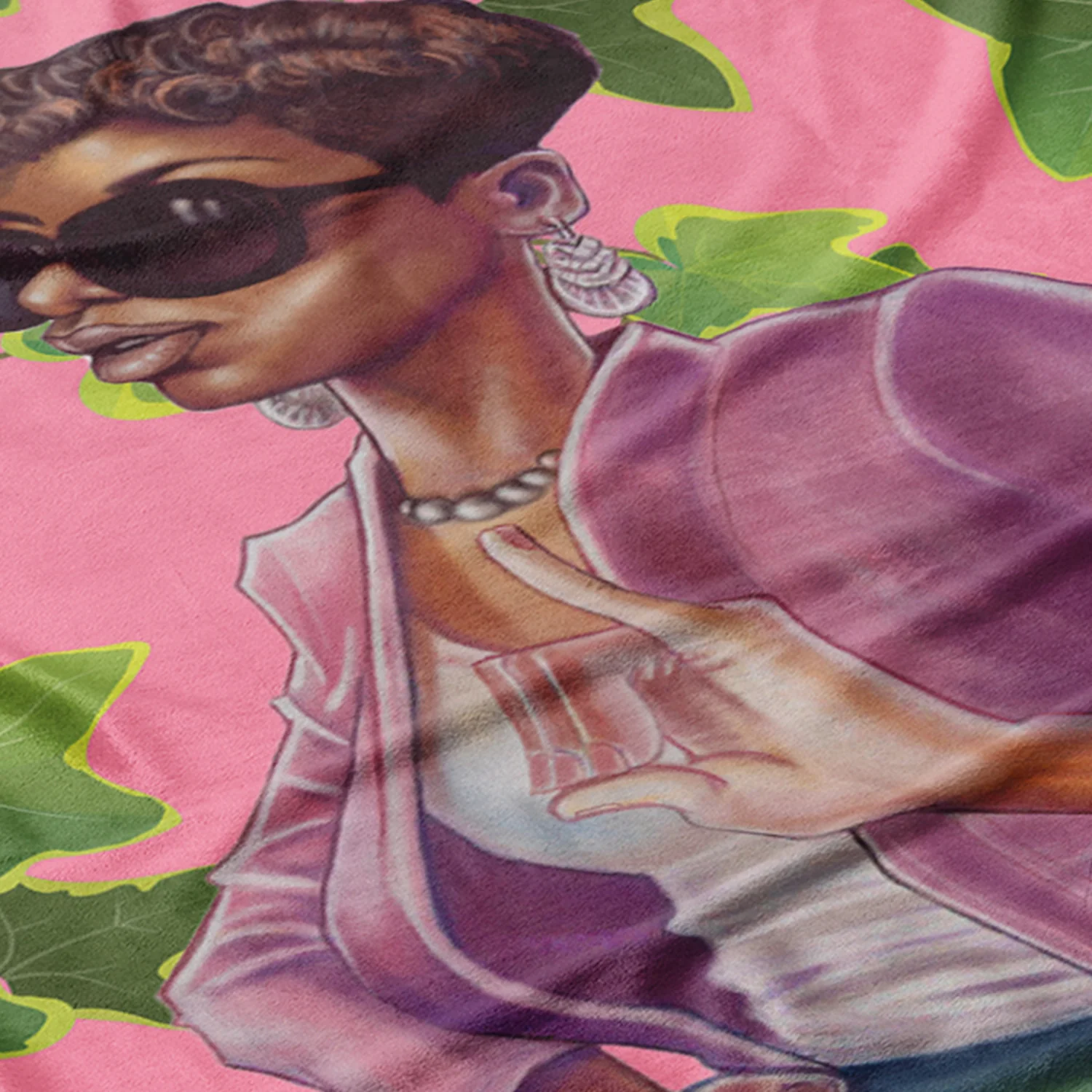 Pink and Green Blanket - Image 4