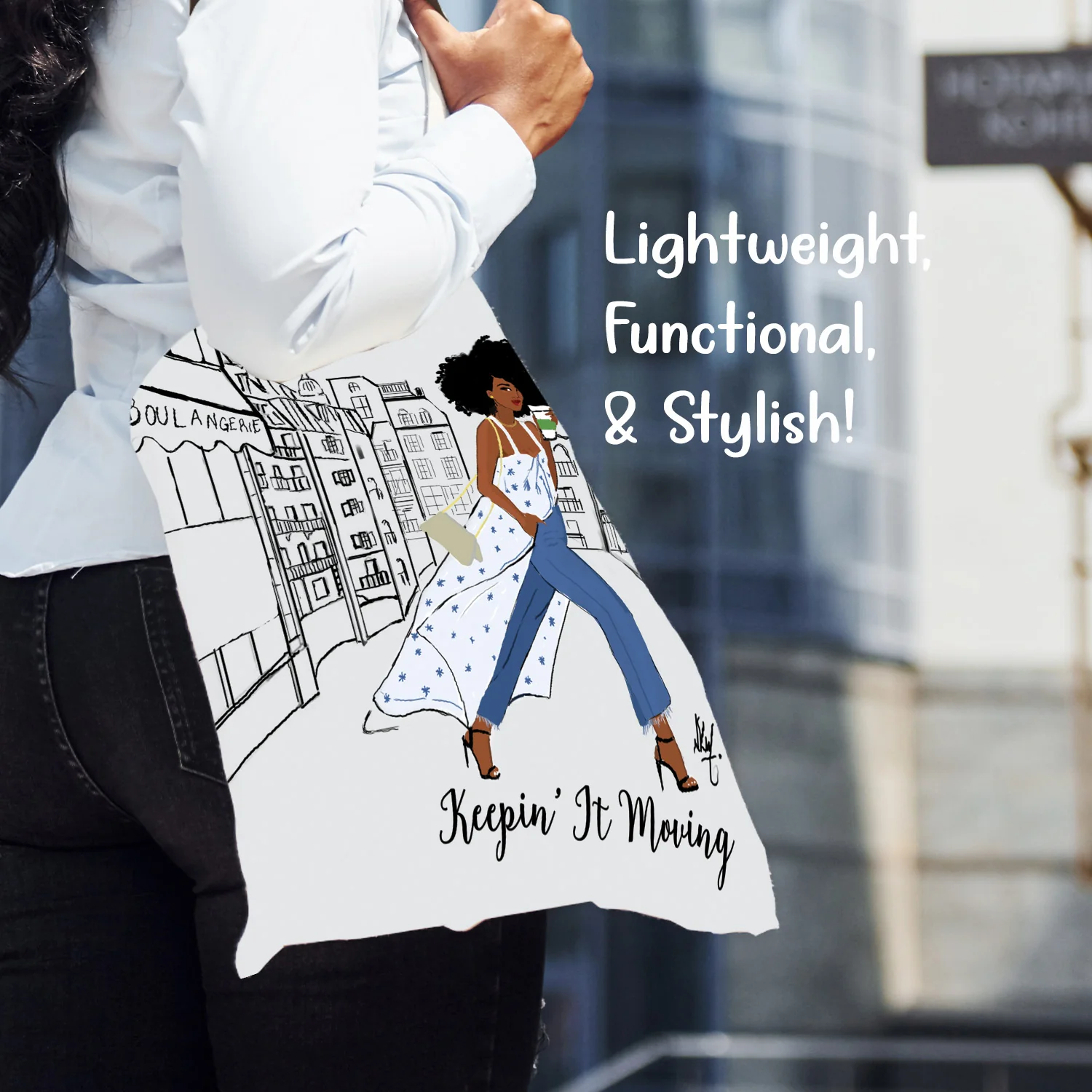 Keepin It Moving Canvas Bag - Image 7