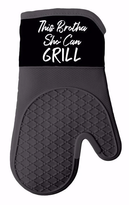 THIS BROTHA SHO CAN GRILL MITT/POT HOLDER SET - Image 3
