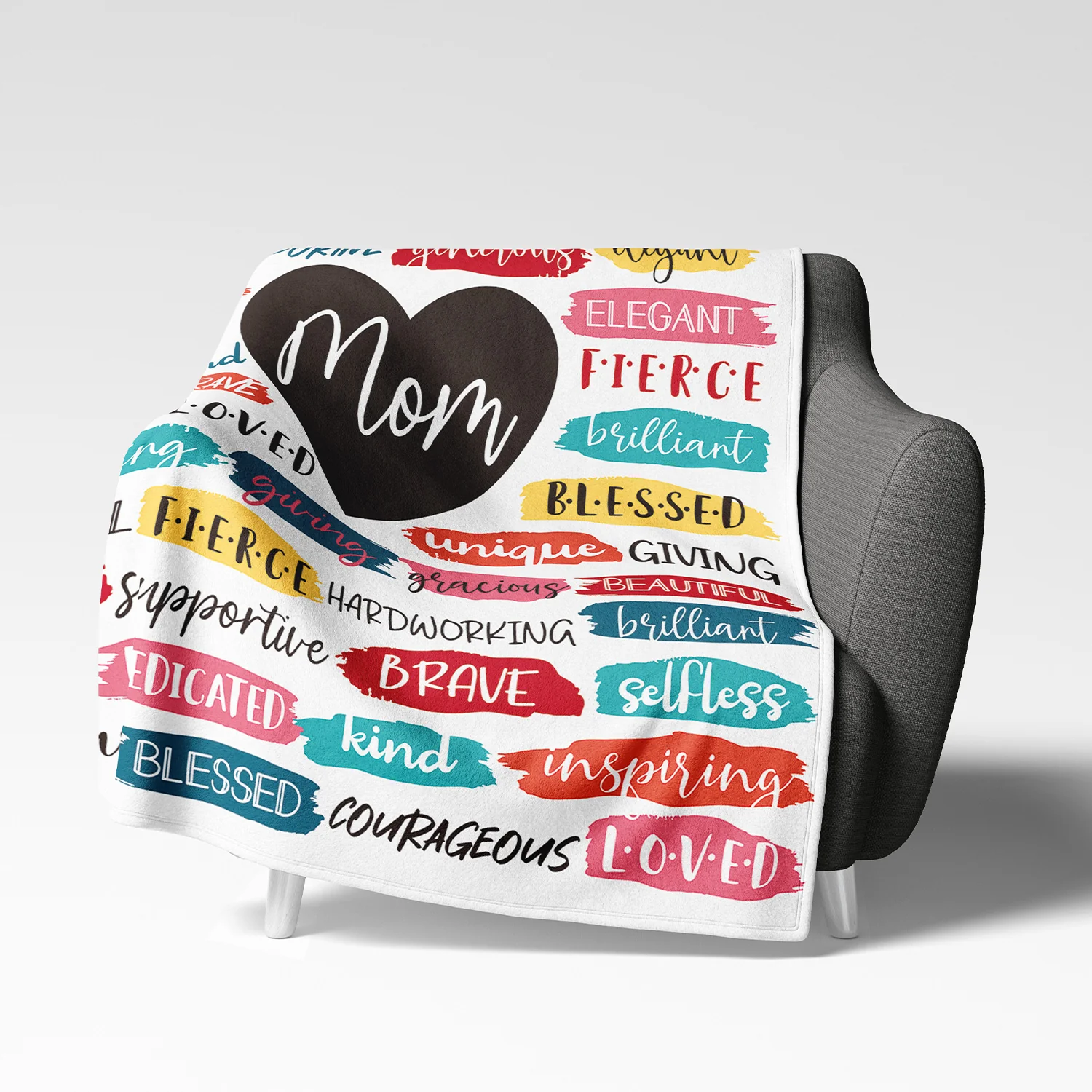 Mom Heart Blanket - Image 3