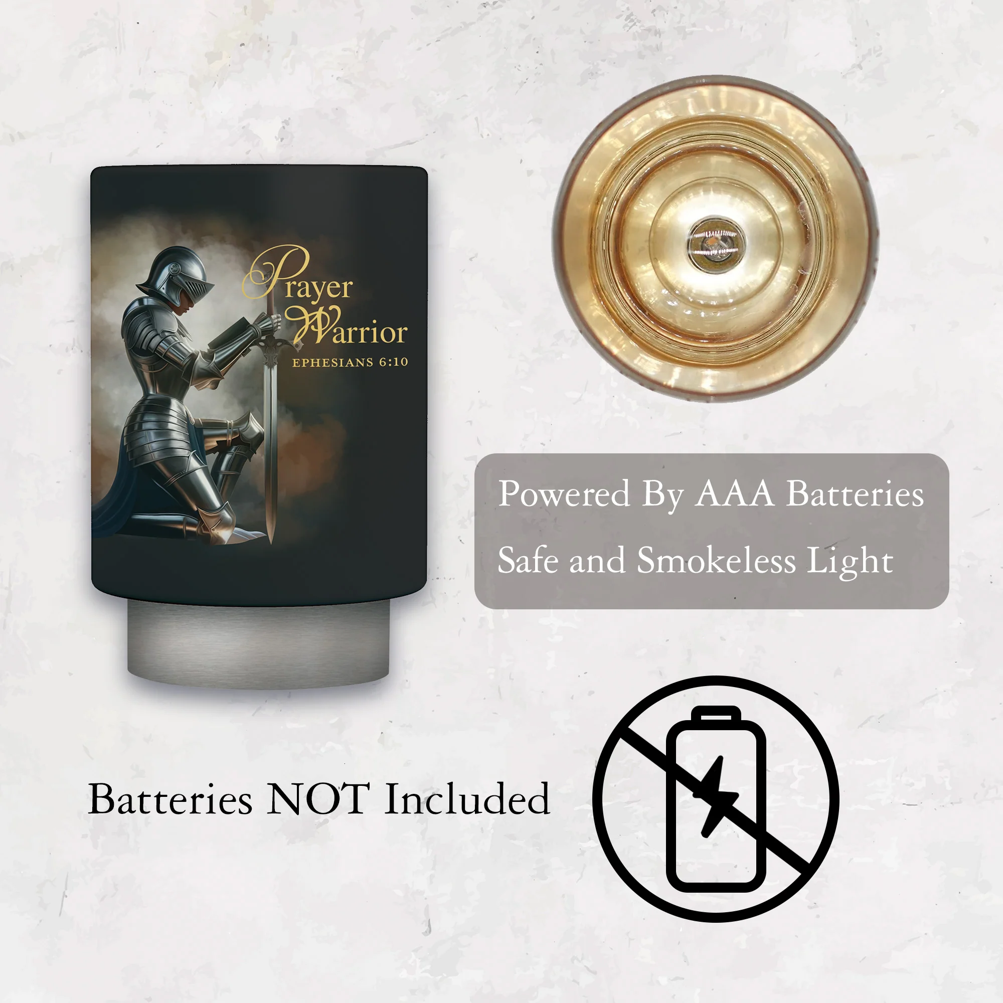 Prayer Warrior LED Candle - Image 3
