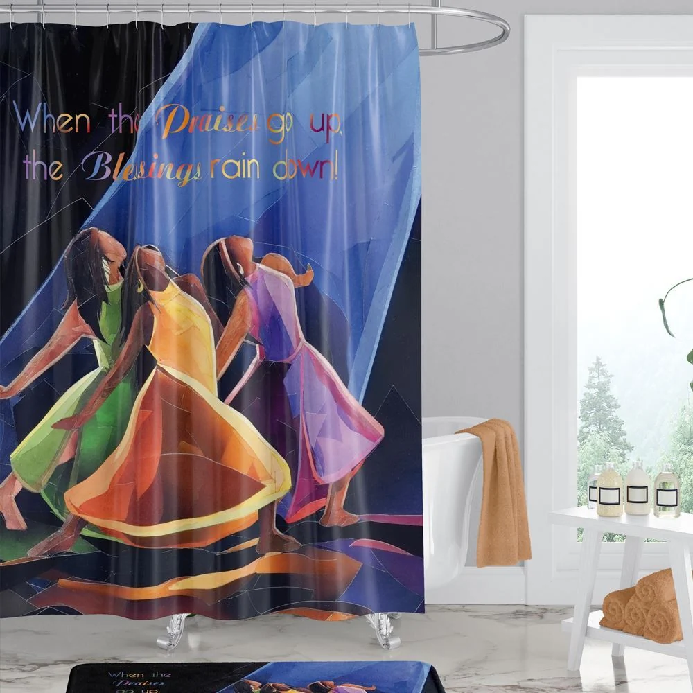 PRAISES GO UP SHOWER CURTAIN