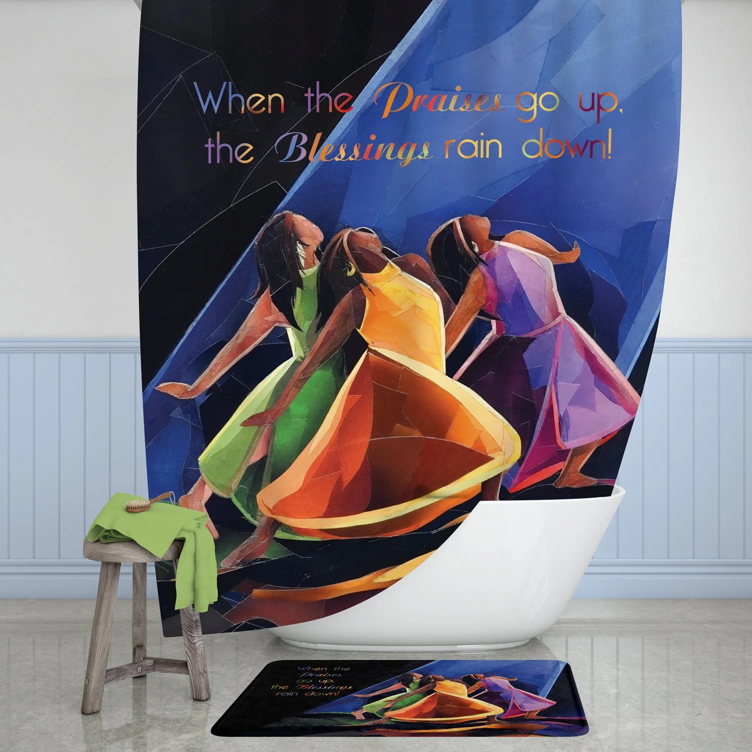 PRAISES GO UP SHOWER CURTAIN - Image 4