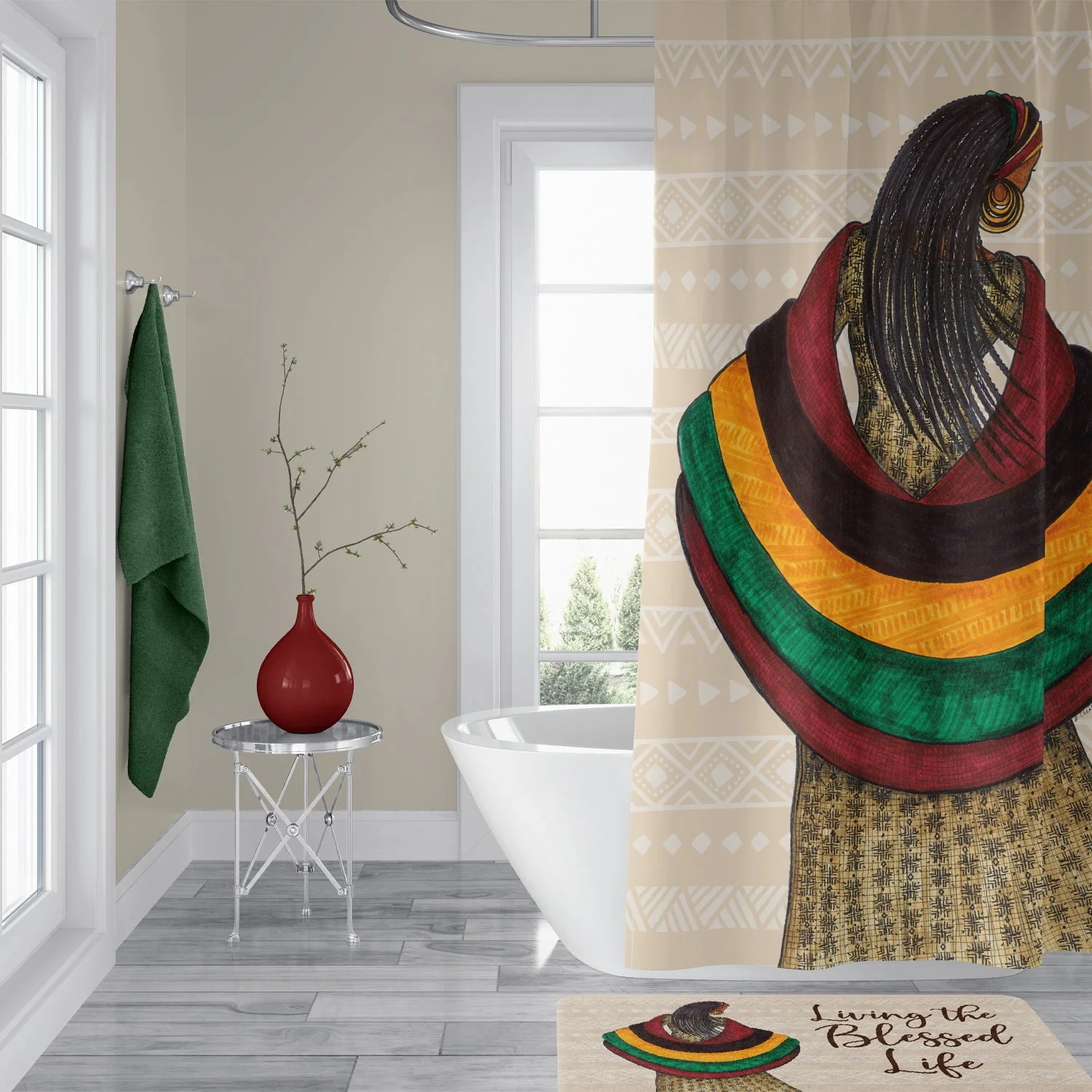 BLESSED LIFE SHOWER CURTAIN - Image 4