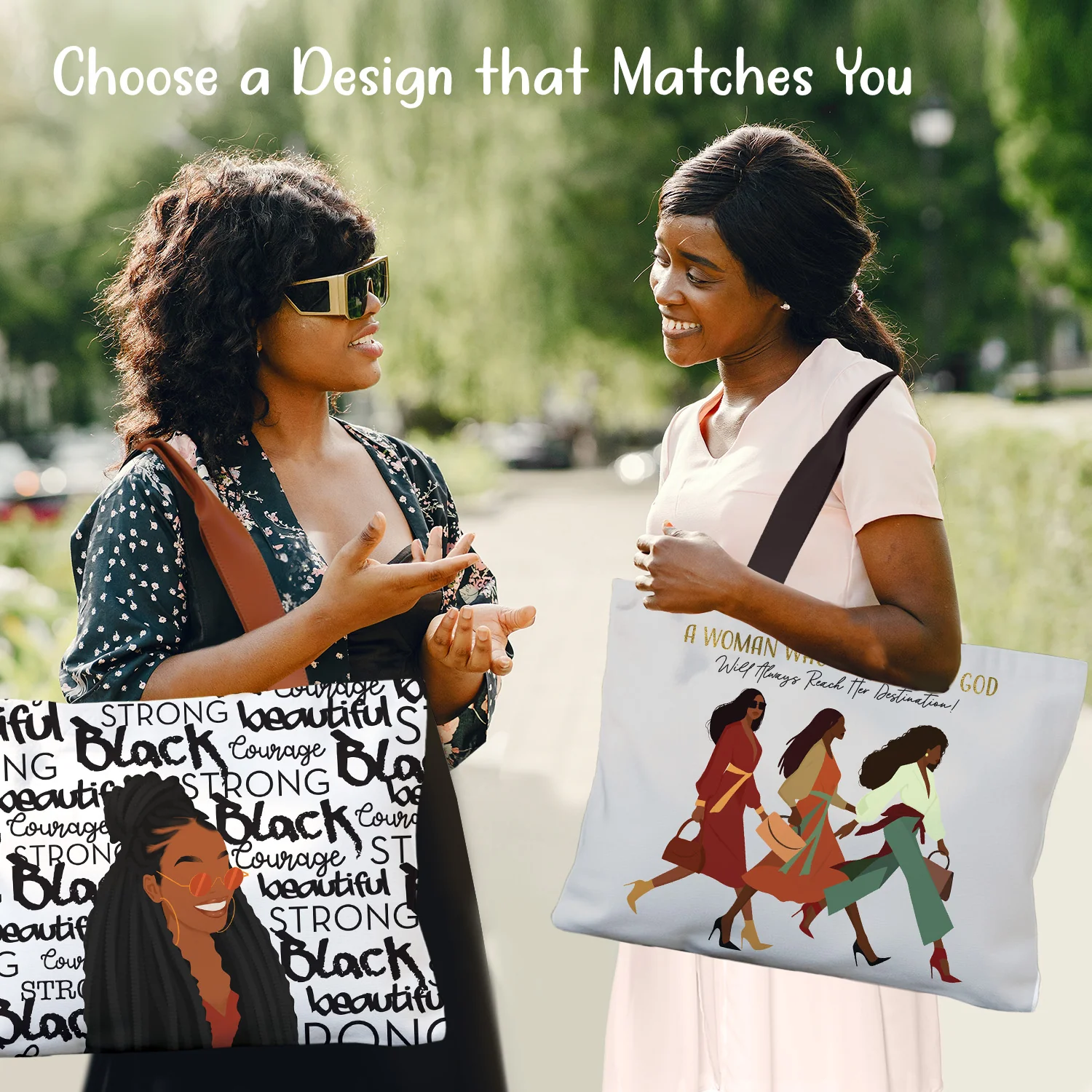 Woman with God Canvas Bag - Image 5