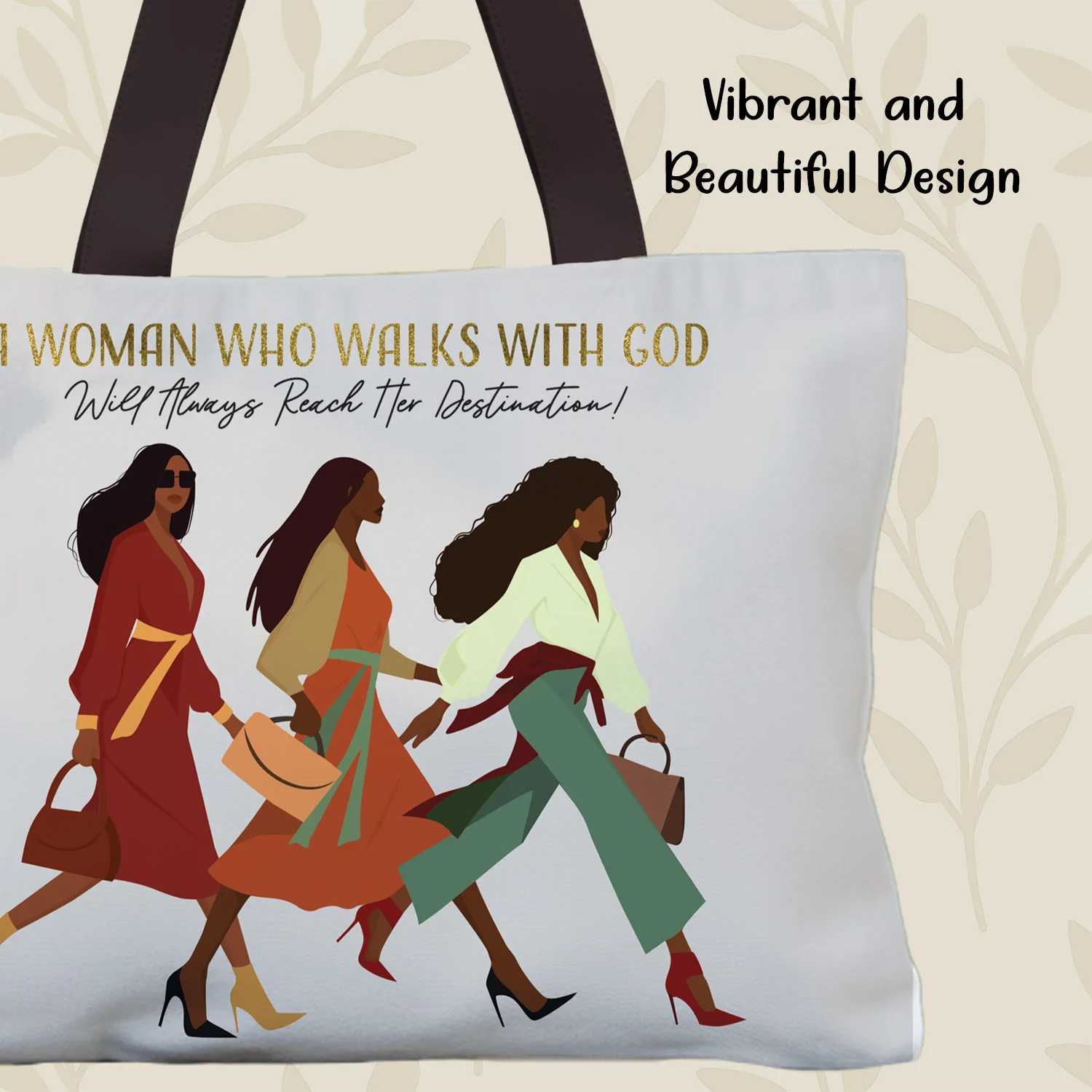 Woman with God Canvas Bag - Image 7
