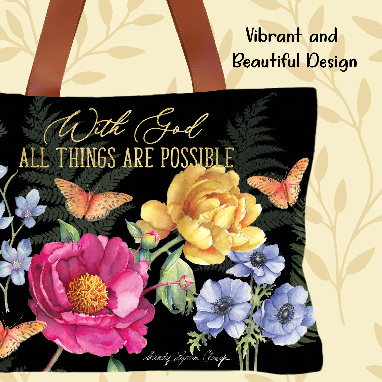 With God All Things Canvas Bag - Image 5