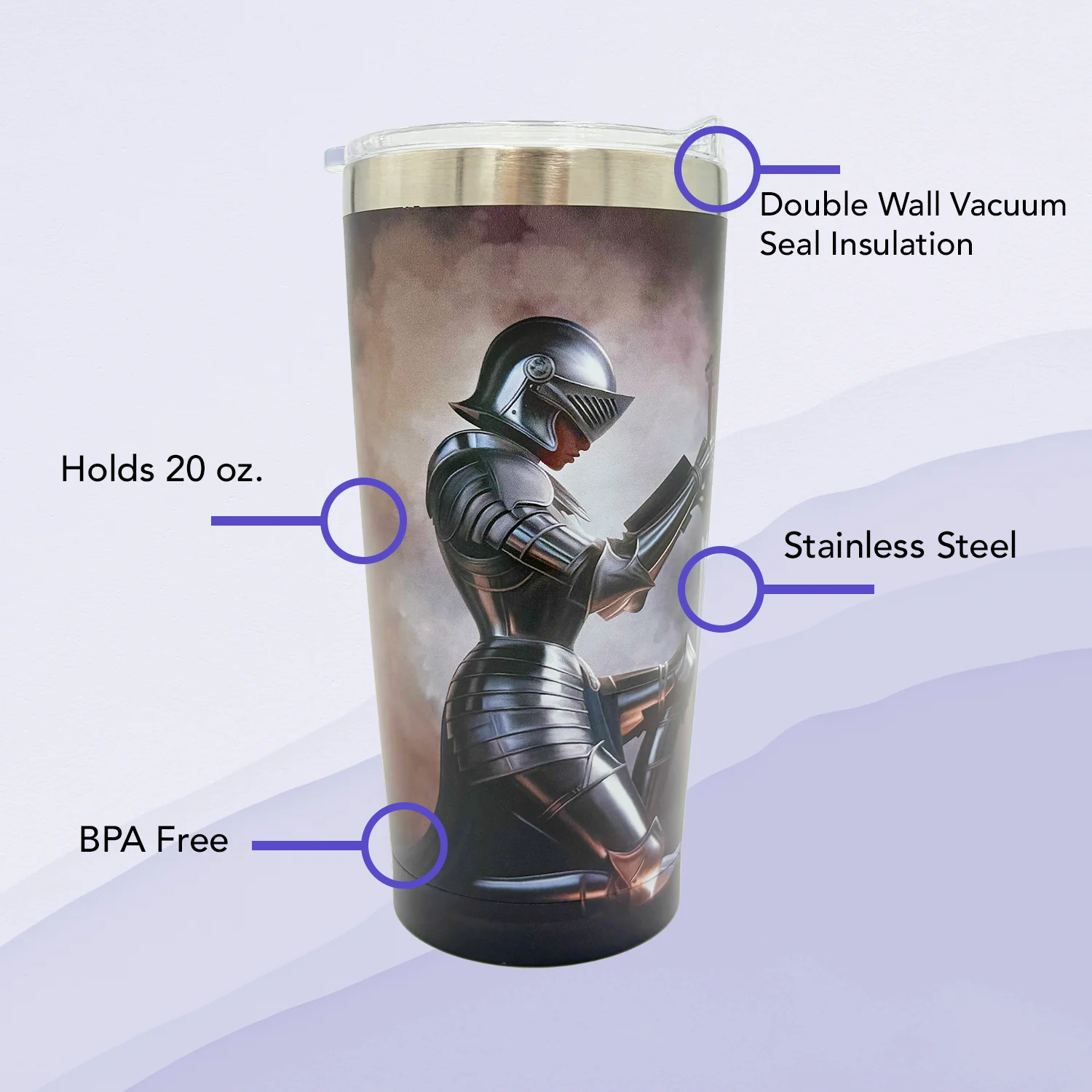Woman Warrior Small Tumbler - Image 2