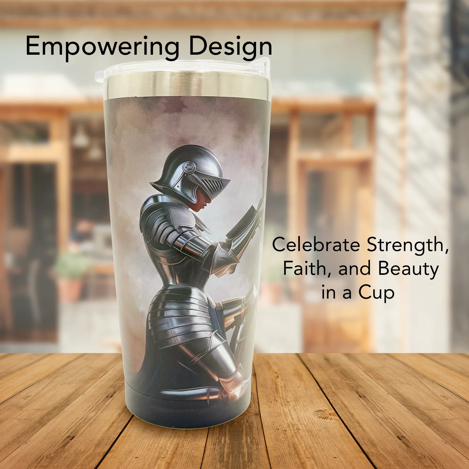 Woman Warrior Small Tumbler - Image 4